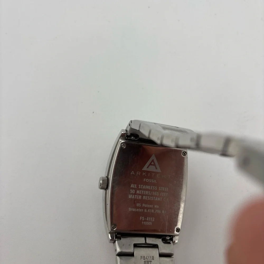 Fossil Stainless Steel Watch with White Face‎